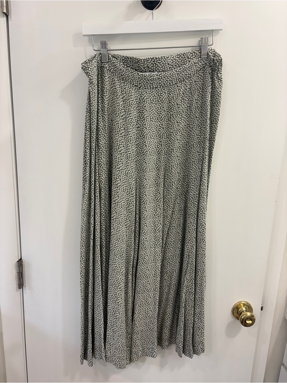 Petal & Pup Black and White Ditsy Floral Maxi Skirt